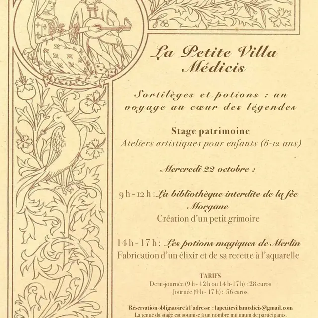 Stage Patrimoine : « Sortilèges et potions : un voyage au cœur des légendes_Avignon