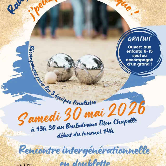 Tournoi de pétanque intergénérationnel en doublette_La Londe-les-Maures