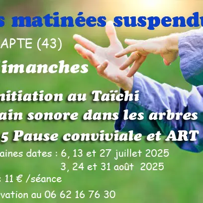 Dimanche Taichi & bain sonore à la Roche aux Fées : les matinées suspendues_Lapte