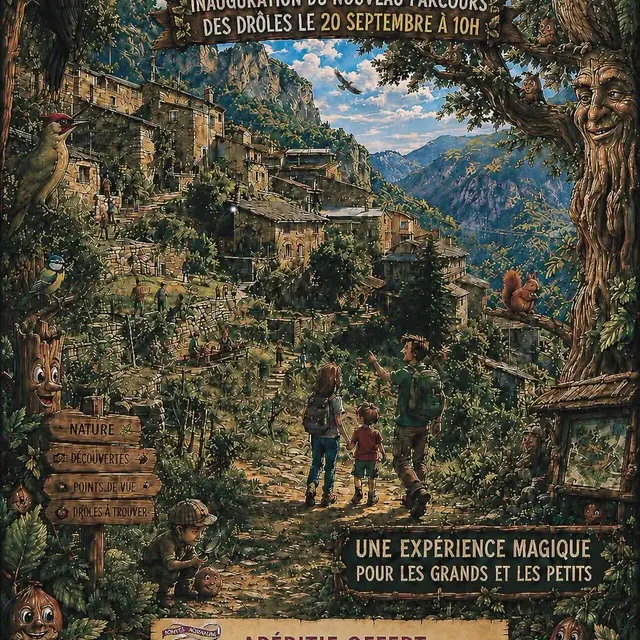 Inauguration du parcours des drôles_Fontan