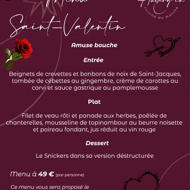 Visuel_Menu Saint-Valentin - Auberg'in café-restaurant_Saint-Rémy