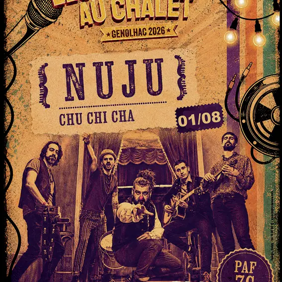Les concerts au Chalet -Nuju + Chu Chi Cha_Génolhac