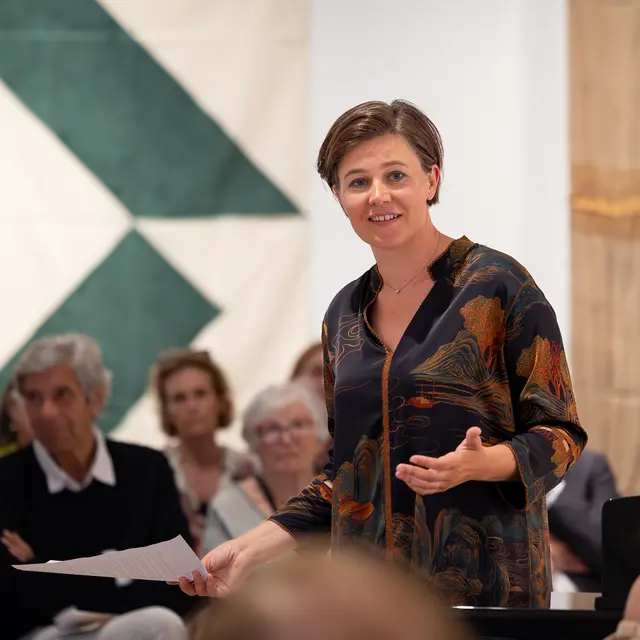 Olga Jegunova au musée du Niel