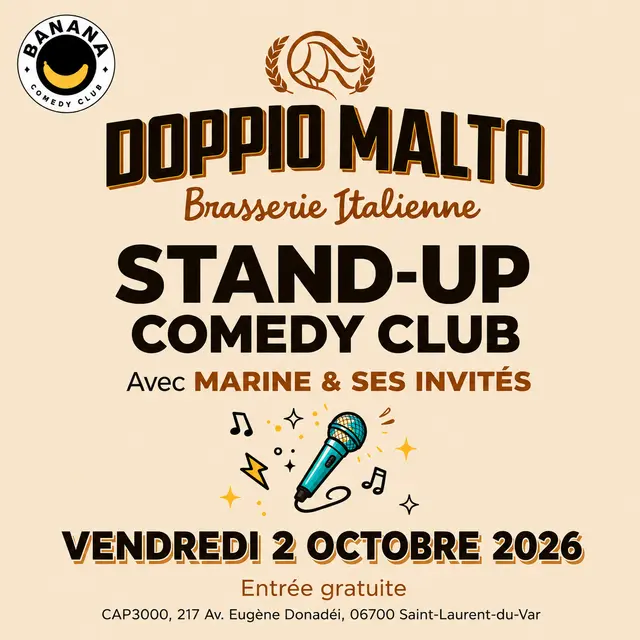 Stand-up Comedy Club - Doppio Malto_Saint-Laurent-du-Var