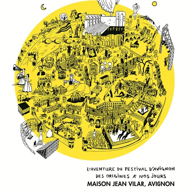 Visuel de l'exposition Les clés du Festival, l’aventure du Festival d’Avignon des origines à nos jours