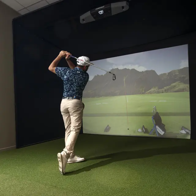 Séance de golf indoor