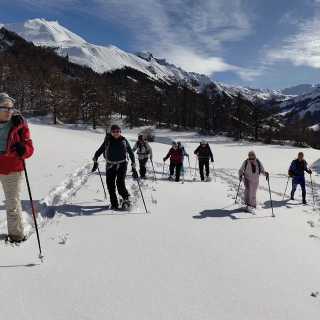 Randonnée en raquettes avec Gonzague de Vathaire