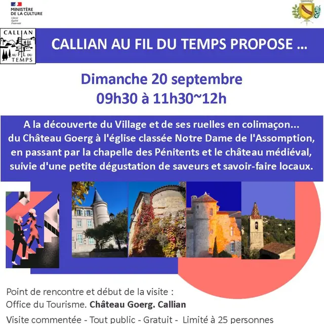 Journées Européennes du Patrimoine à Callian  - 43 ème édition_Callian