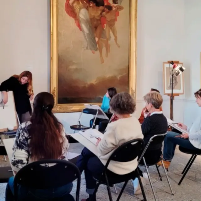 cours de dessin au musée