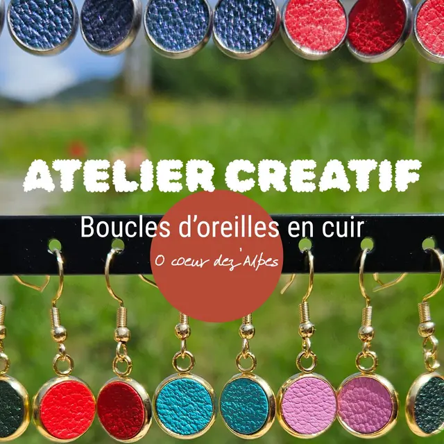 Atelier création de boucles d'oreilles en cuir_Thônes