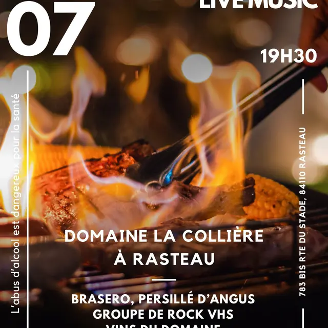Soirée Brasero & Live Music - Domaine La Collière_Rasteau