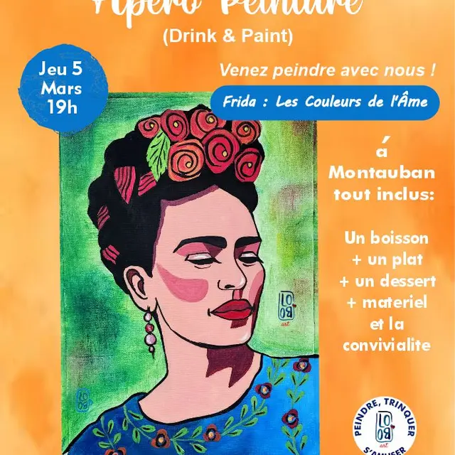 Drink & Paint Frida Khalo