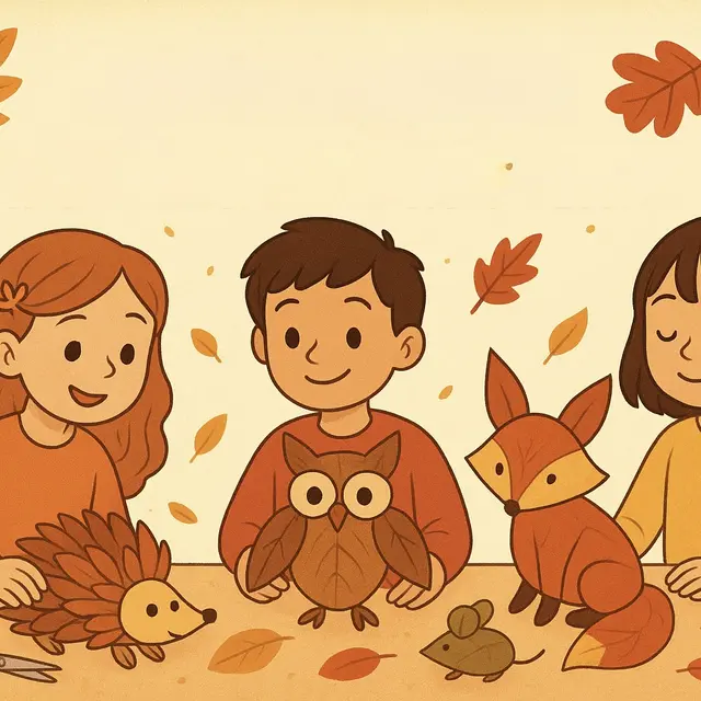 Atelier création d'animaux d'Automne