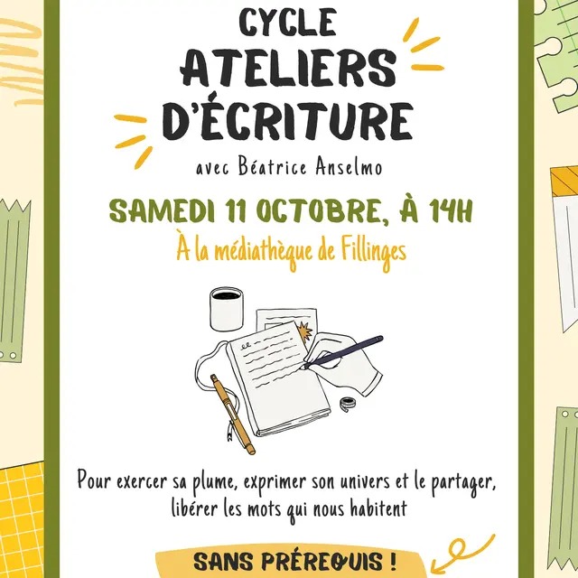 Atelier d'écriture avec Béatrice Anselmo_Fillinges