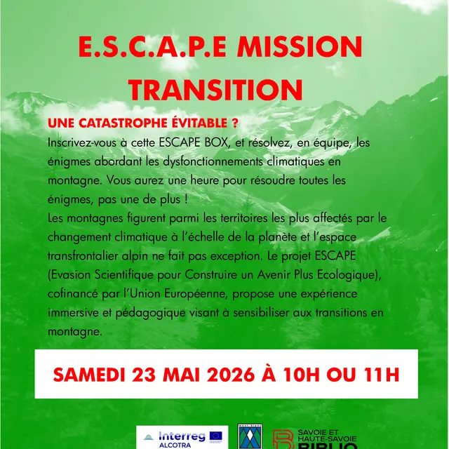 L'heure du clic : ESCAPE BOX mission transition_Saint-Gervais-les-Bains