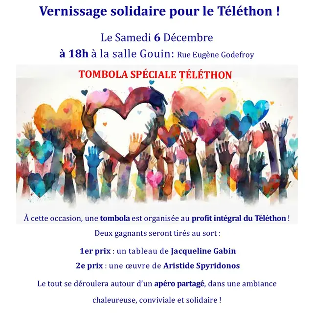 Vernissage pour le Téléthon_Istres