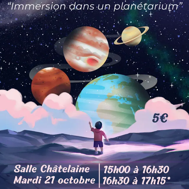 Atelier astronomie : immersion dans un planétarium_Châtel