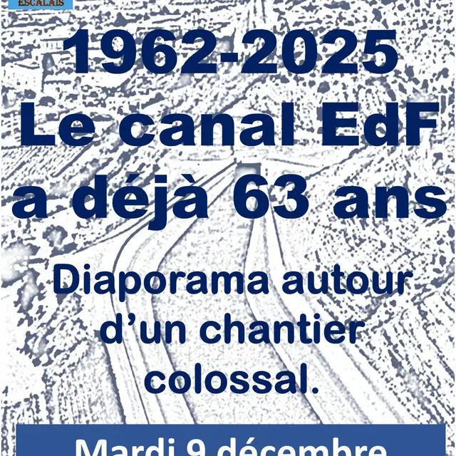 Conférence « Le canal EDF a 60 ans »_L'Escale