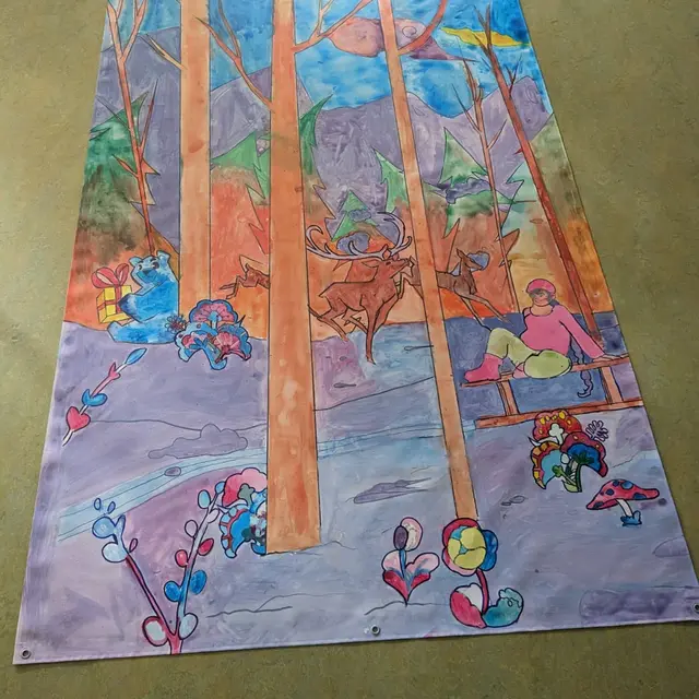 Fresque des Cinq écoles du Val d'Arly_Notre-Dame-de-Bellecombe