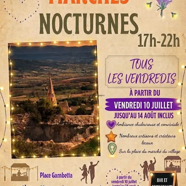 Marchés nocturnes st saturnin les apt