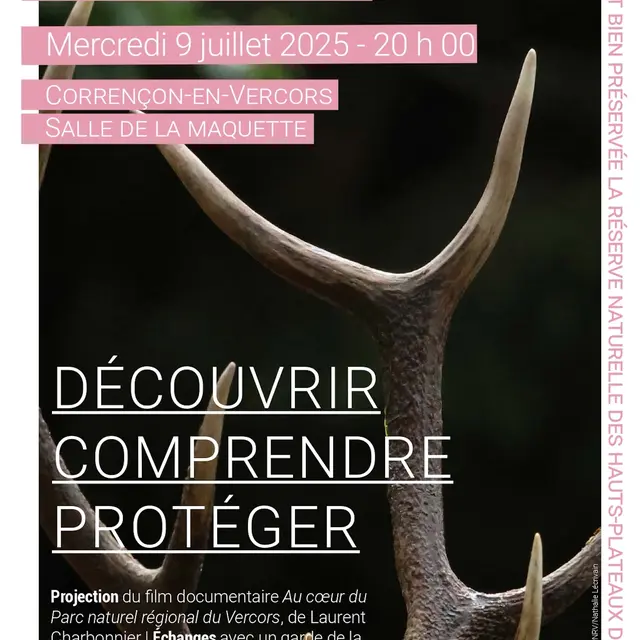 Projection du film Au coeur du Parc naturel régional du Vercors suivi d'un échange avec le public_Corrençon-en-Vercors