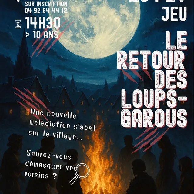 Jeu : Le retour des loups-garous_Château-Arnoux-Saint-Auban