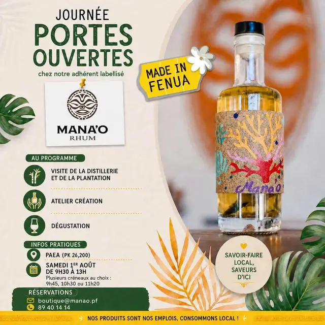 Journée Portes Ouvertes - Mana'o rhum_Paea