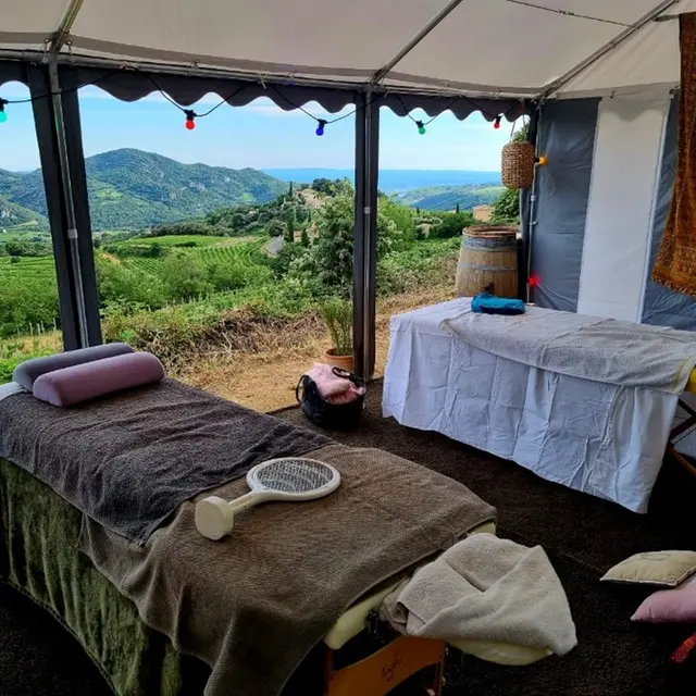 Massages dans les vignes