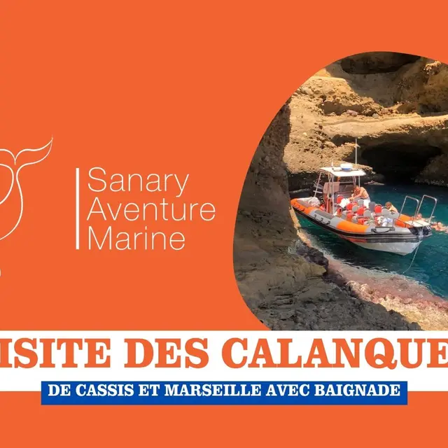Visite des calanques de Cassis & Marseille avec baignade | Sanary Aventure Marine_Sanary-sur-Mer