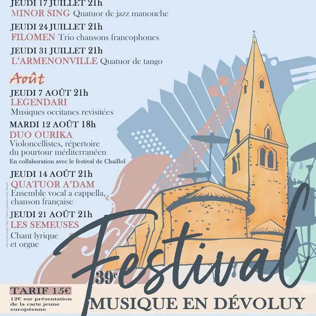 Festival Musique en Dévoluy - 39ème édition_Dévoluy