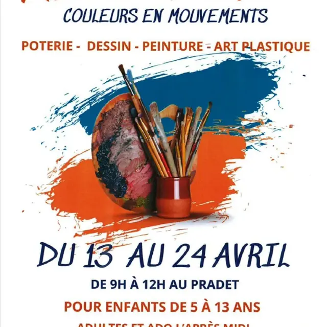 Ateliers Couleurs en mouvements : peinture - poterie - art plastique_Le Pradet