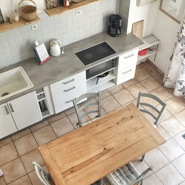 cuisine vue de la mezzanine