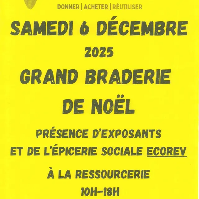 Grande braderie de Noël à la ressourcerie_Vaison-la-Romaine