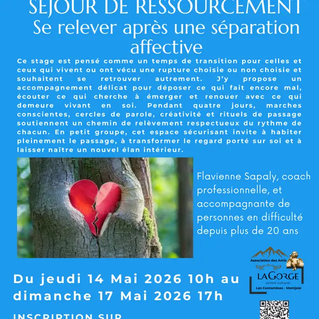 Séjour Se relever après une séparation affective au Centre Culturel de la Gorge_Les Contamines-Montjoie