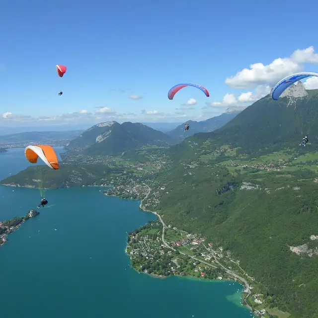 Lac Annecy vol parapente biplace en ascendance
