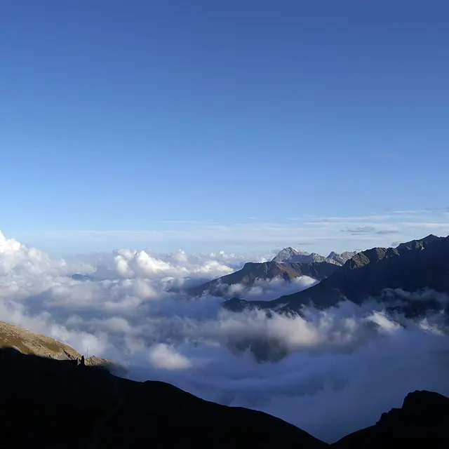 Nebbia au col Agnel