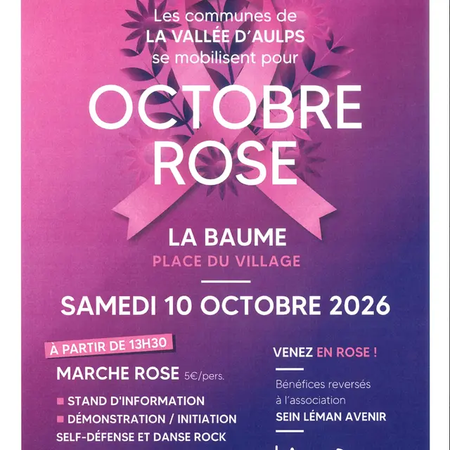 Octobre Rose à la Baume_La Baume