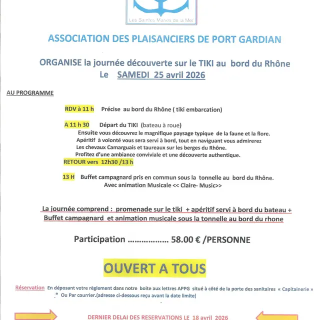 Journée découverte de l’association des plaisanciers de Port Gardian_Saintes-Maries-de-la-Mer