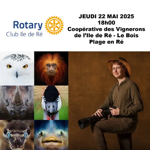 Conférence de Mathieu Latour, photographe, vidéaste animalier_Le Bois-Plage-en-Ré