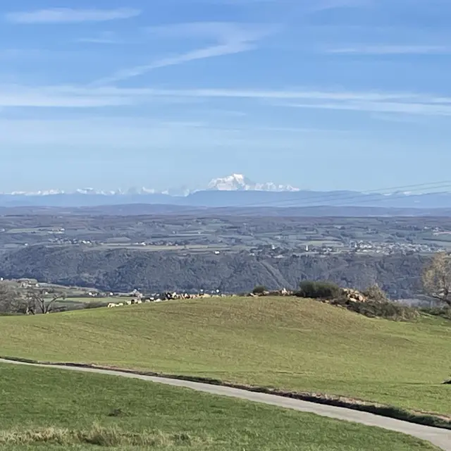 Vu sur la chaîne des alpes