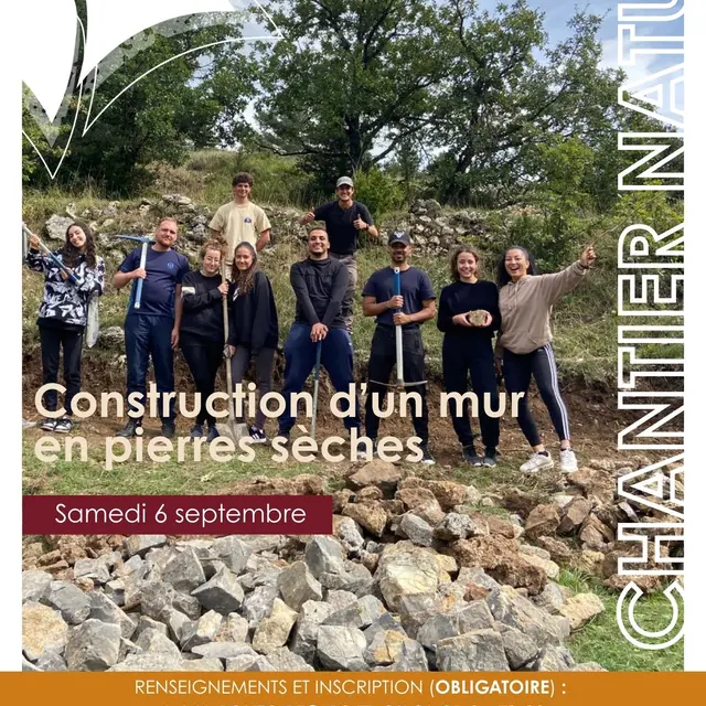 Chantier participatif pour la rénovation de murs en pierres sèches_Daluis