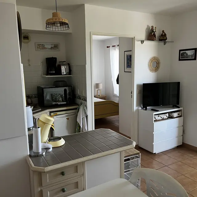 Bel appartement avec balcon ombragé