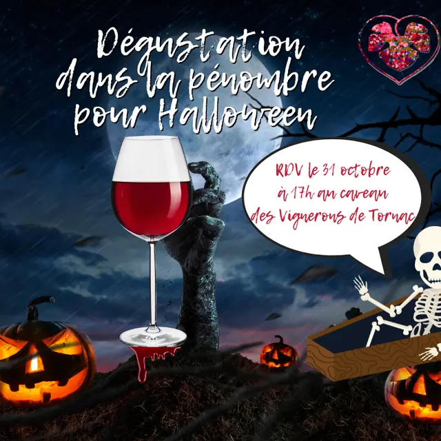 Dégustation dans la pénombre pour Halloween_Tornac