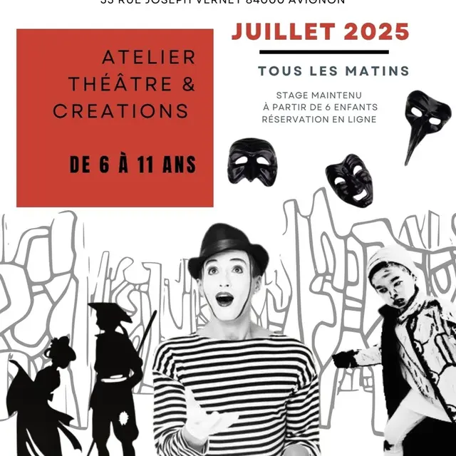 Atelier jeune public Théâtre & créations à La petite Académie_Avignon