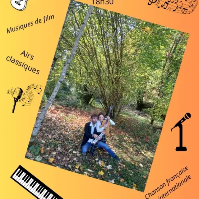 Concert du duo Cosma à l'église de Rossillon