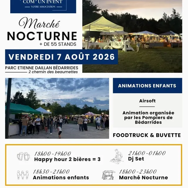 Marché nocturne Bédarrides
