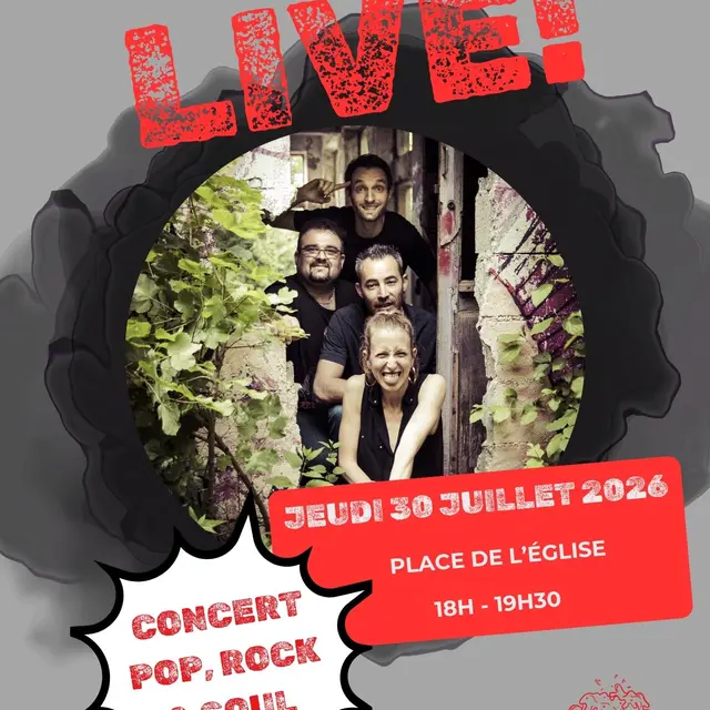 Concert Pop-Rock Red Balloons_Châtel