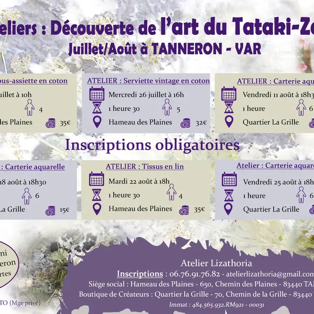 Ateliers Tataki zomé