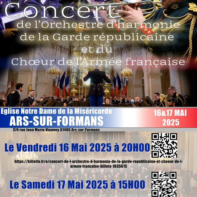 Concert de l'Orchestre d'harmonie de la Garde républicaine et du Chœur de l'Armée française_Ars-sur-Formans