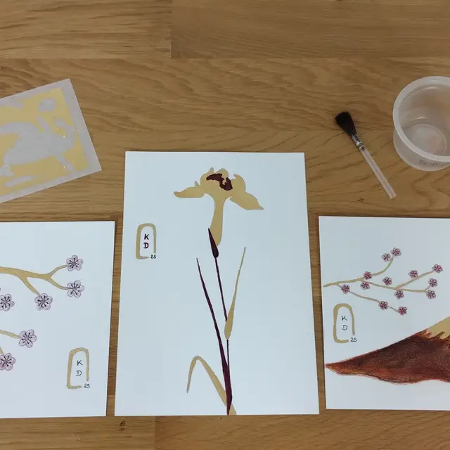 Atelier Enluminez votre motif japonisant_Bormes-les-Mimosas